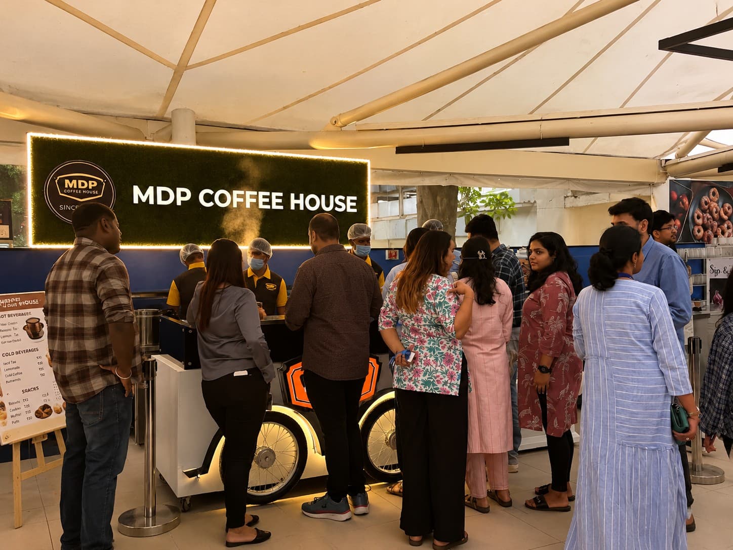 MDP Coffee House outlet at Tesco, Bengaluru