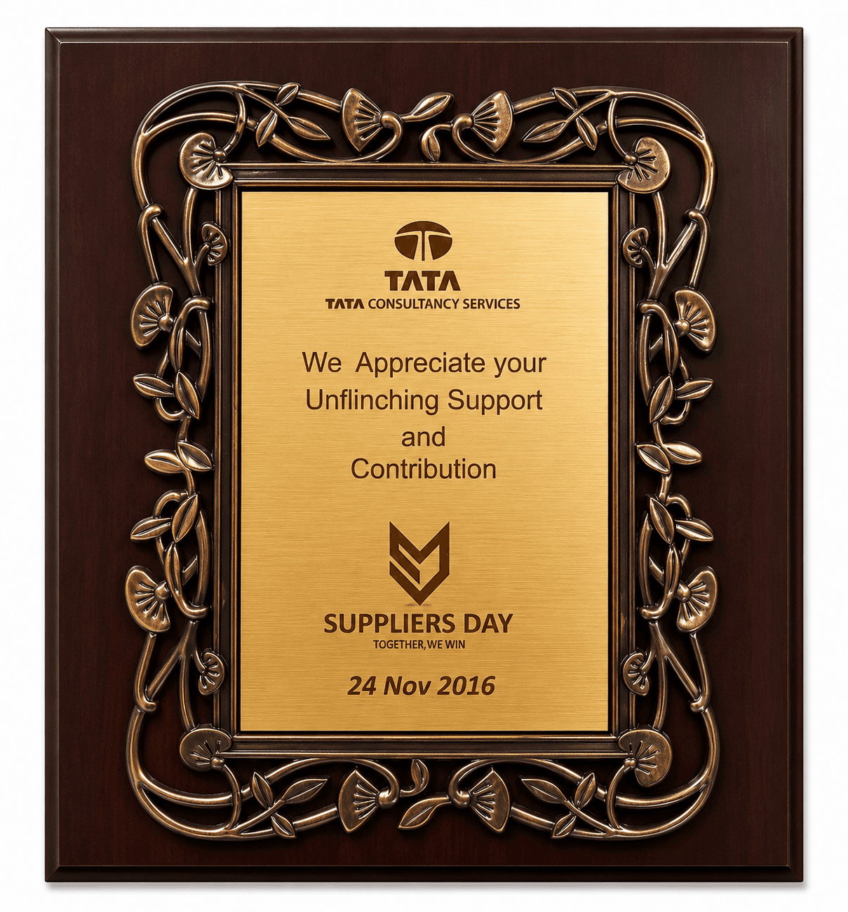 TCS Tata Consultancy Services Suppliers Day 2016 — Unflinching Support and Contribution — MDP Coffee House