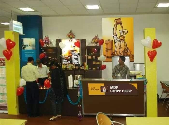 MDP Coffee House first outlet at Accenture, Vikhroli, Mumbai — 2005