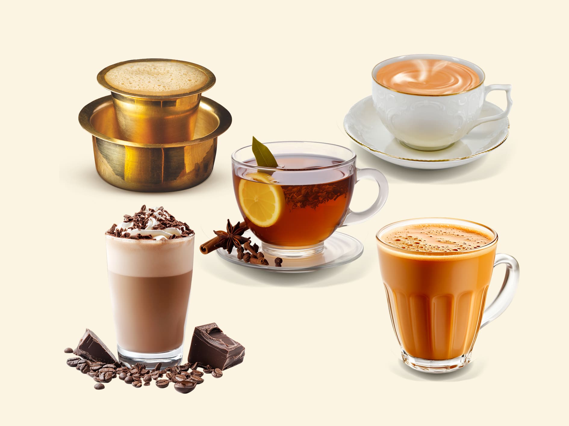 MDP Coffee House's South Indian filter coffee and hot beverage service